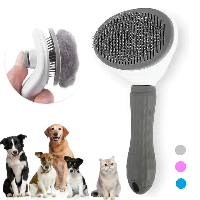 Self-Cleaning Slicker Brush for Dogs &amp; Cats